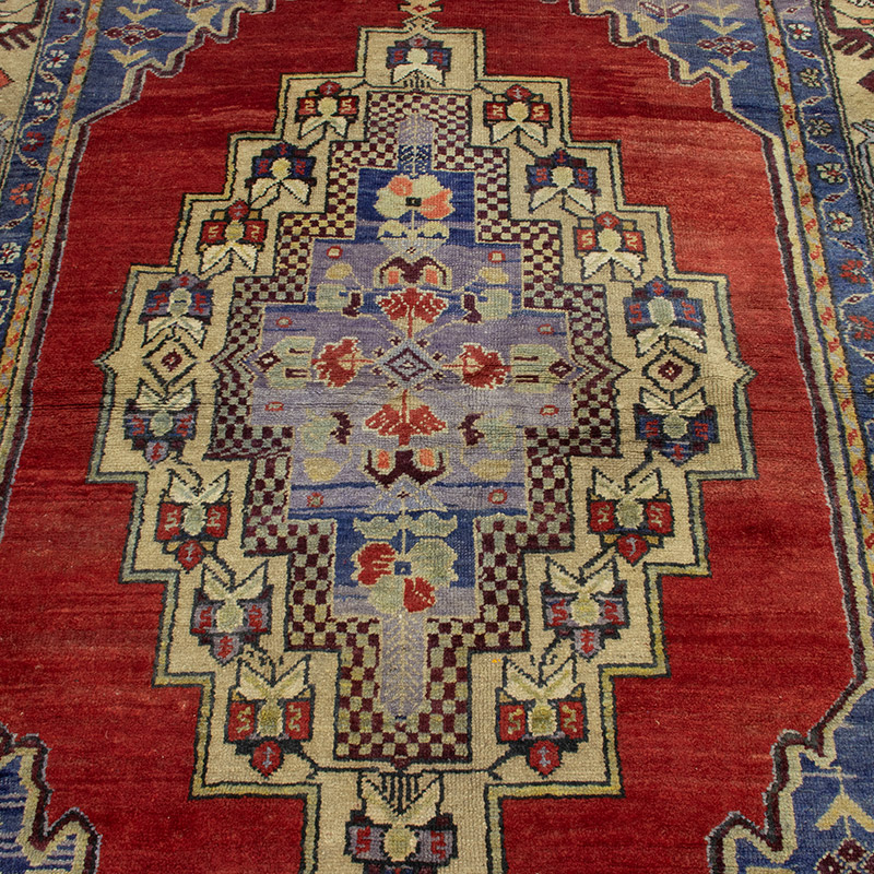 El Dokuma Vintage Halı - 147 cm x 240 cm - K0092574