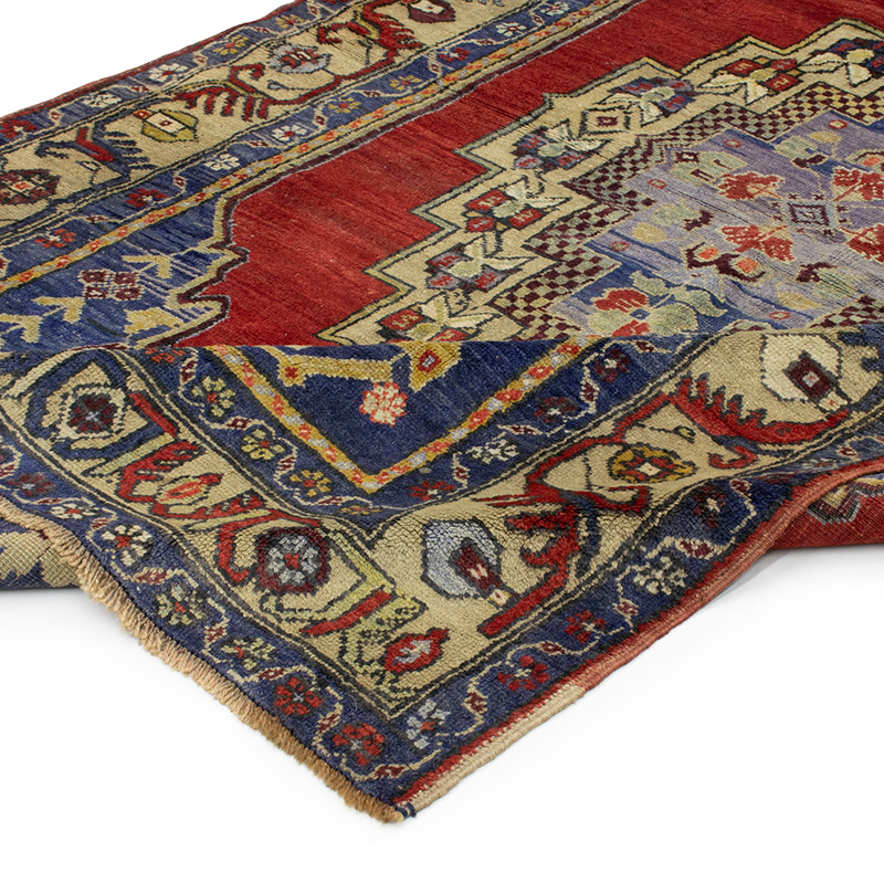 El Dokuma Vintage Halı - 147 cm x 240 cm - K0092574