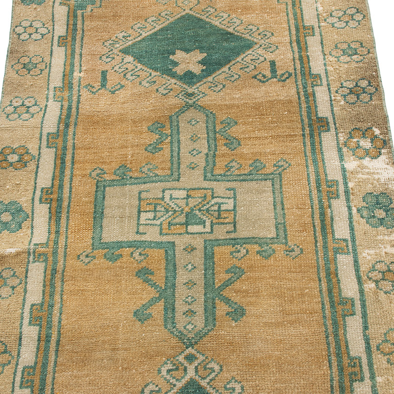 Pasillo Vintage Turco Anudado a Mano - 79 cm x 182 cm - K0092575