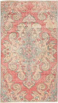 Vintage Turkish Hand-Knotted Rug - 3' 9" x 6' 7" (45" x 79")
