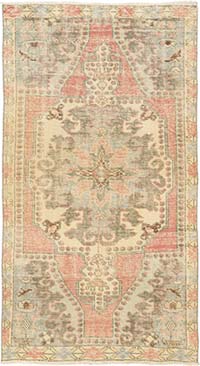 Vintage Turkish Hand-Knotted Rug - 3' 10" x 6' 8" (46" x 80")