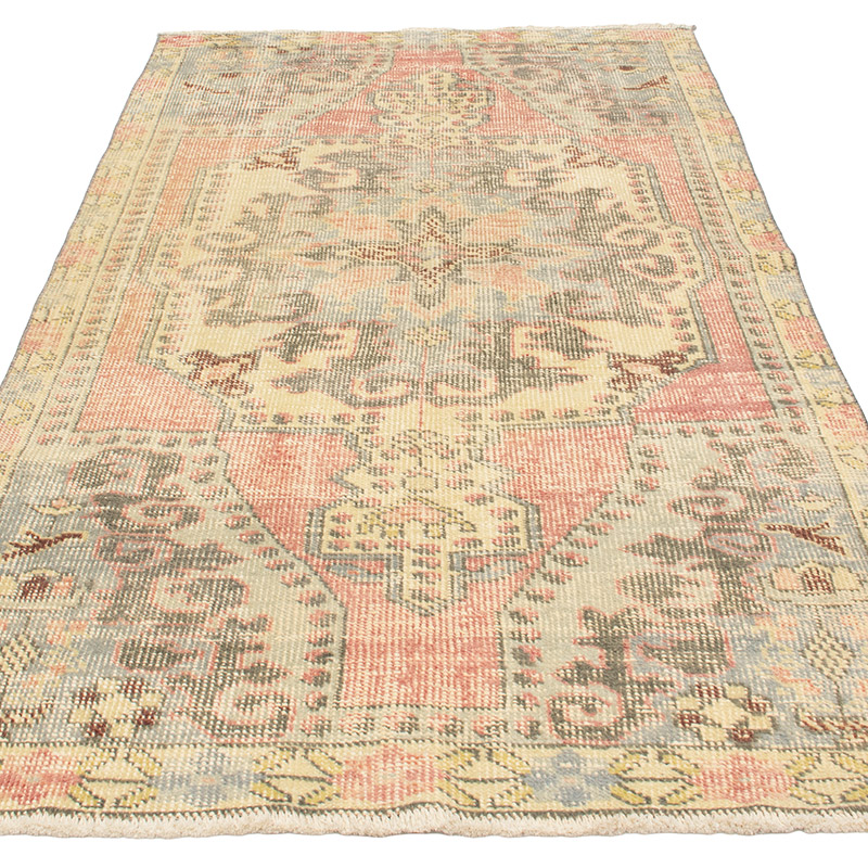 Vintage Turkish Hand-Knotted Rug - 3' 10" x 6' 8" (46" x 80") - K0092578