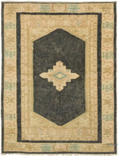 Vintage Turkish Hand-Knotted Rug - 3' 2" x 4' 2" (38" x 50")