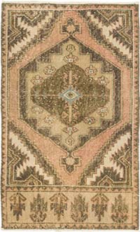 Vintage Turkish Hand-Knotted Rug - 2' 4" x 3' 10" (28" x 46")