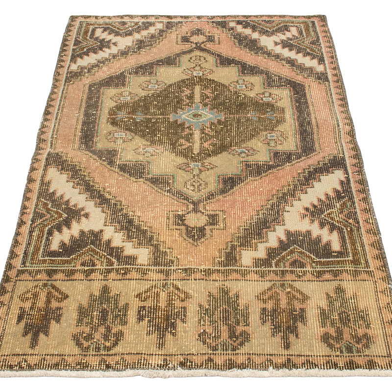 Vintage Turkish Hand-Knotted Rug - 2' 4" x 3' 10" (28" x 46") - K0092581