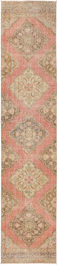 Vintage Turkish Hand-Knotted Runner - 2' 10" x 13' 4" (34" x 160")