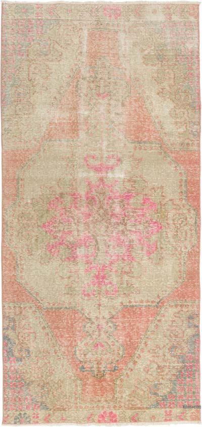 Vintage Turkish Hand-Knotted Rug - 3' 5" x 7' 4" (41" x 88")