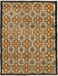 Alfombra Vintage Turca Anudada a Mano - 143 cm x 181 cm