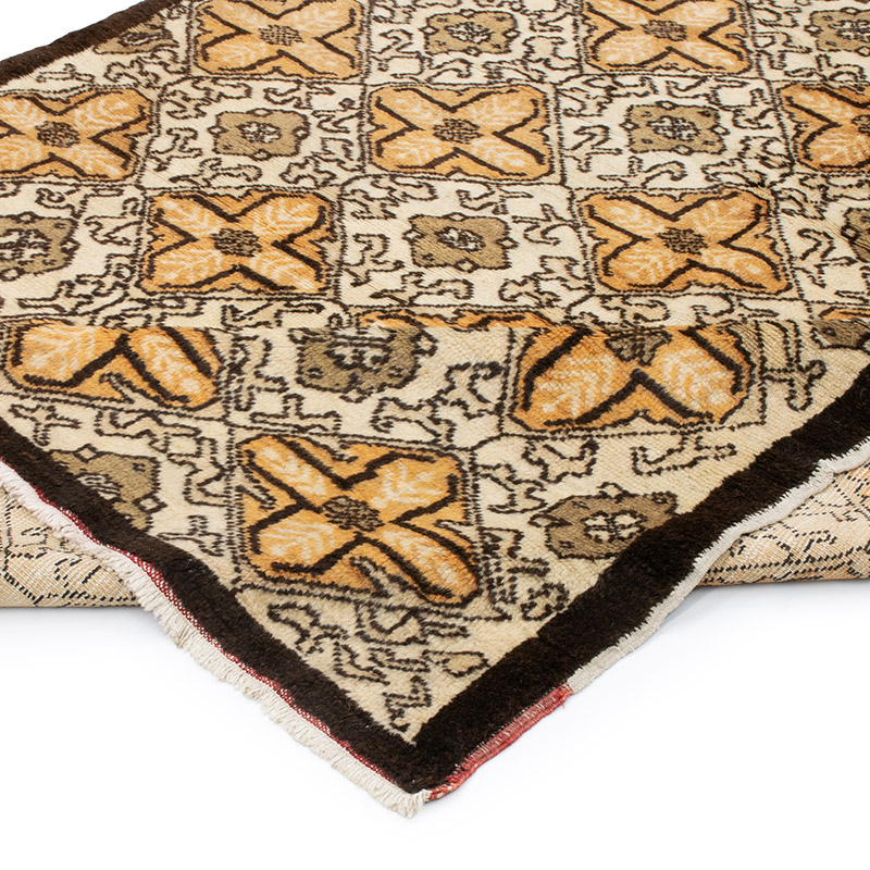 El Dokuma Vintage Halı - 143 cm x 181 cm - K0092585