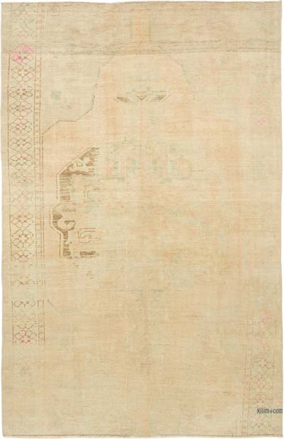 Vintage Turkish Hand-Knotted Rug - 4' 11" x 7' 7" (59" x 91")