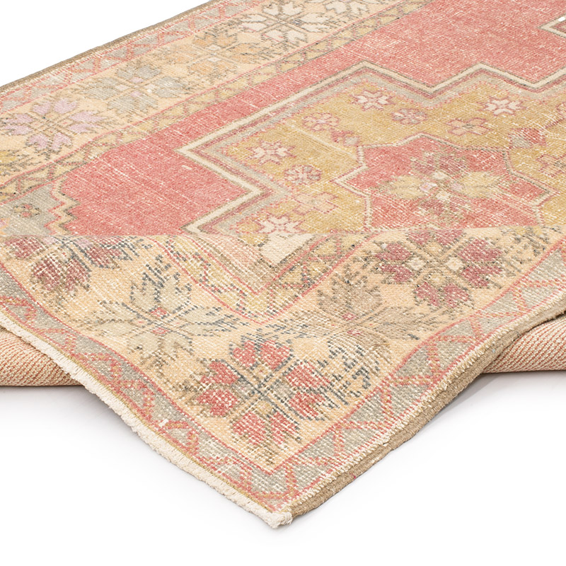 Vintage Turkish Hand-Knotted Rug - 4' 4" x 8' 10" (52" x 106") - K0092588