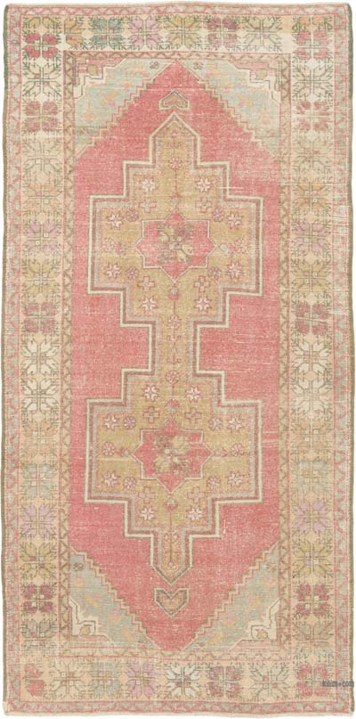 Vintage Turkish Hand-Knotted Rug - 4' 4" x 8' 10" (52" x 106")