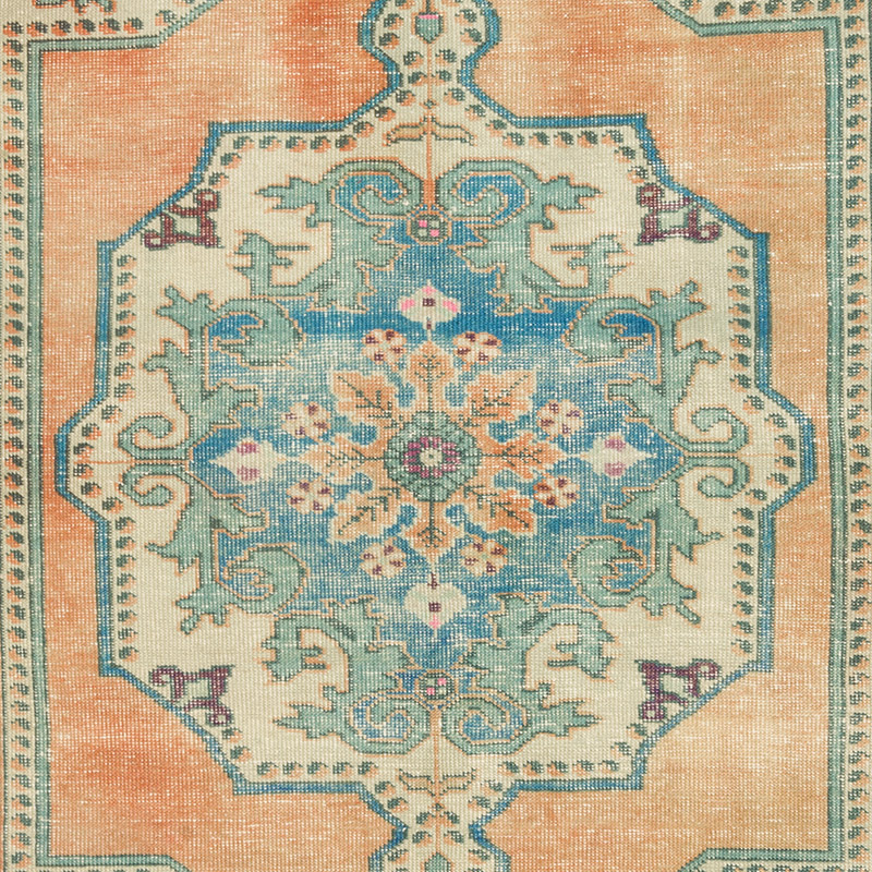 Vintage Turkish Hand-Knotted Rug - 4' 4" x 7' 9" (52" x 93") - K0092589