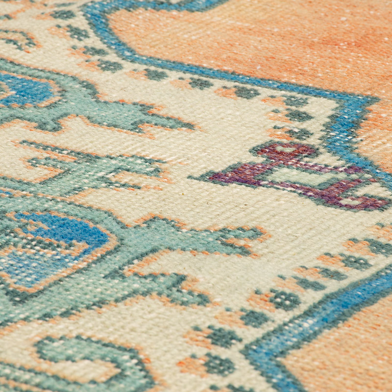 Vintage Turkish Hand-Knotted Rug - 4' 4" x 7' 9" (52" x 93") - K0092589