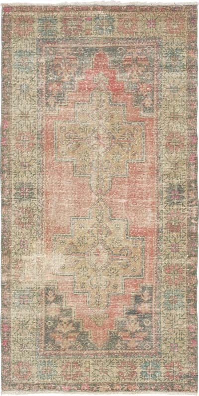 Vintage Turkish Hand-Knotted Rug - 4' 5" x 8' 8" (53" x 104")