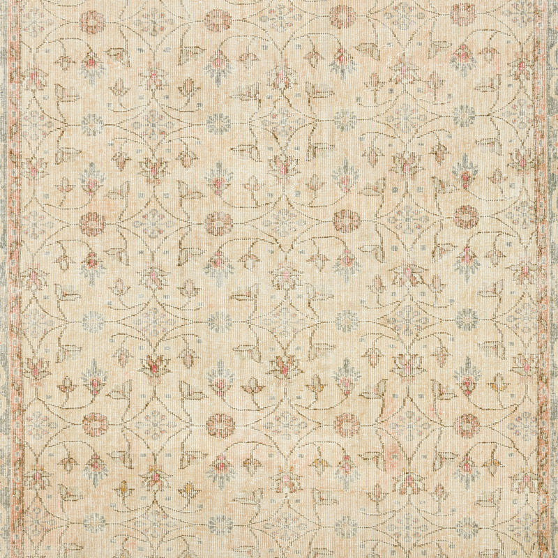 Vintage Turkish Hand-Knotted Rug - 6' 3" x 9' 8" (75" x 116") - K0092594