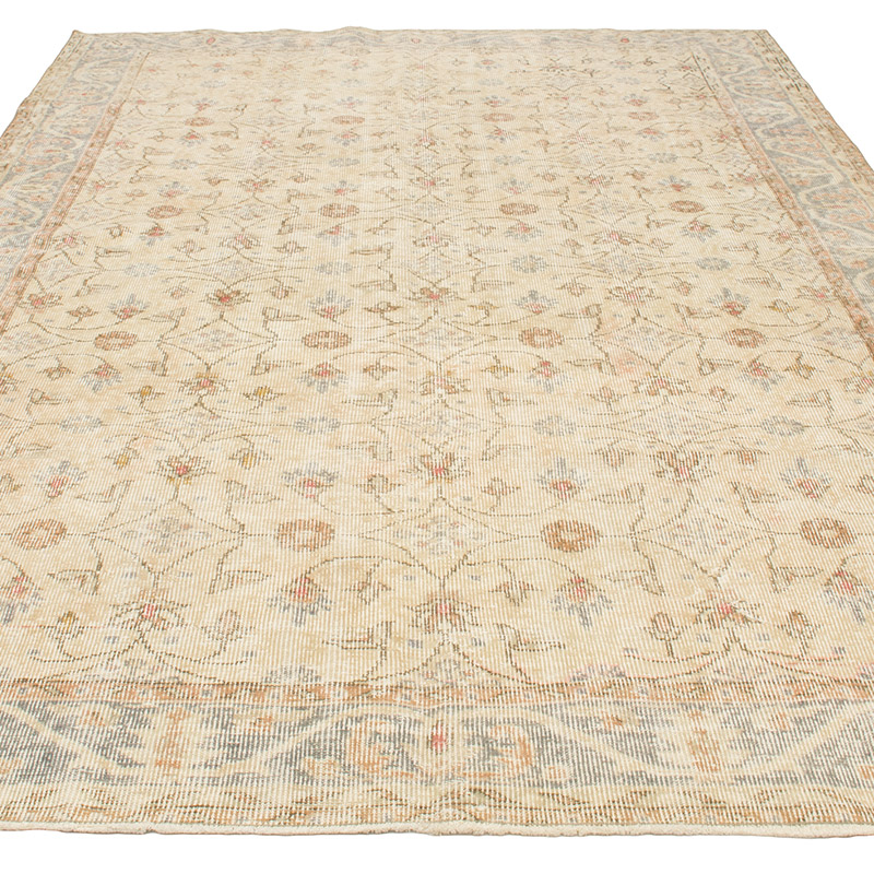 Vintage Turkish Hand-Knotted Rug - 6' 3" x 9' 8" (75" x 116") - K0092594