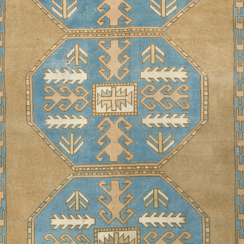 Vintage Turkish Hand-Knotted Rug - 4' 11" x 7' 10" (59" x 94") - K0092595