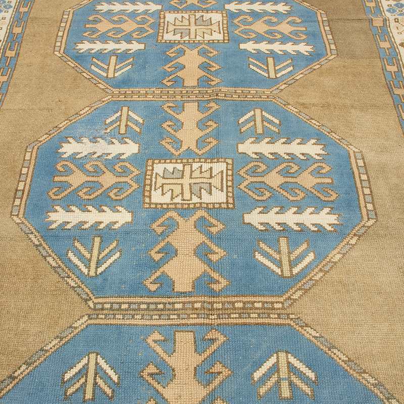 Vintage Turkish Hand-Knotted Rug - 4' 11" x 7' 10" (59" x 94") - K0092595