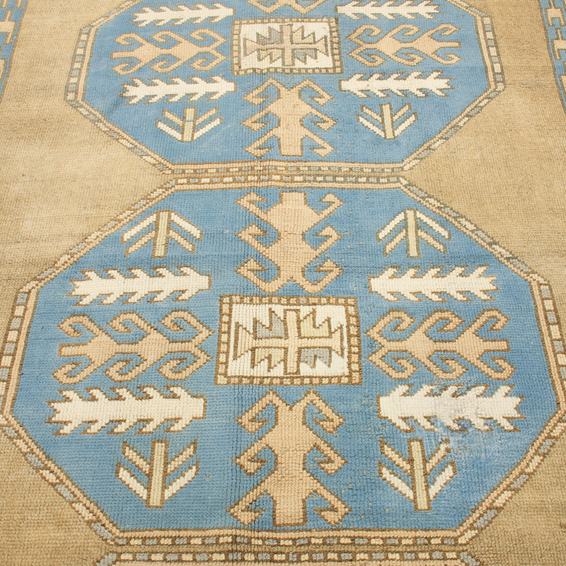 Vintage Turkish Hand-Knotted Rug - 4' 11" x 7' 10" (59" x 94") - K0092595