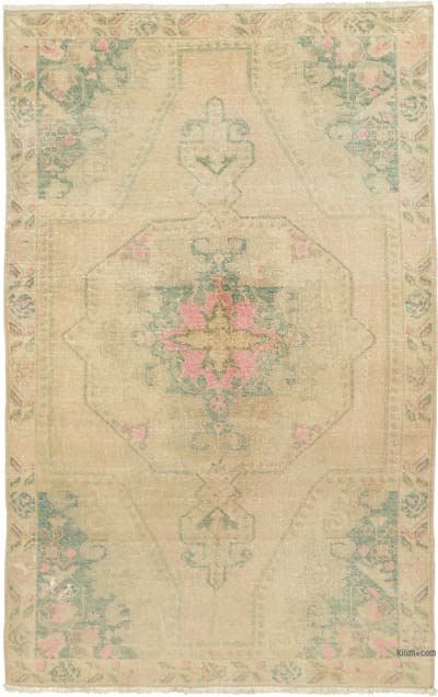 Vintage Turkish Hand-Knotted Rug - 4' 6" x 7' 1" (54" x 85")