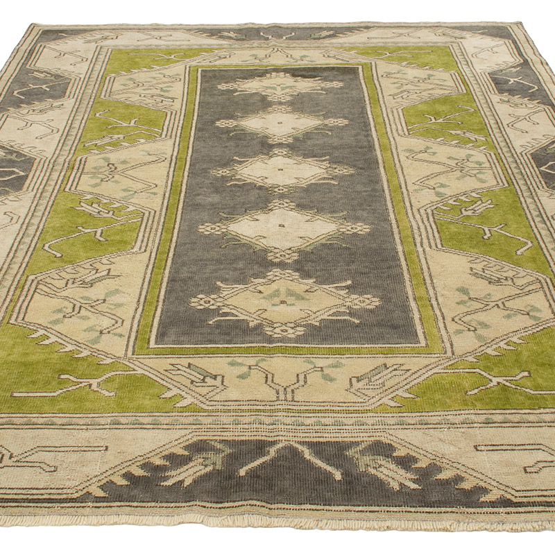 Alfombra Vintage Turca Anudada a Mano - 163 cm x 230 cm - K0092600