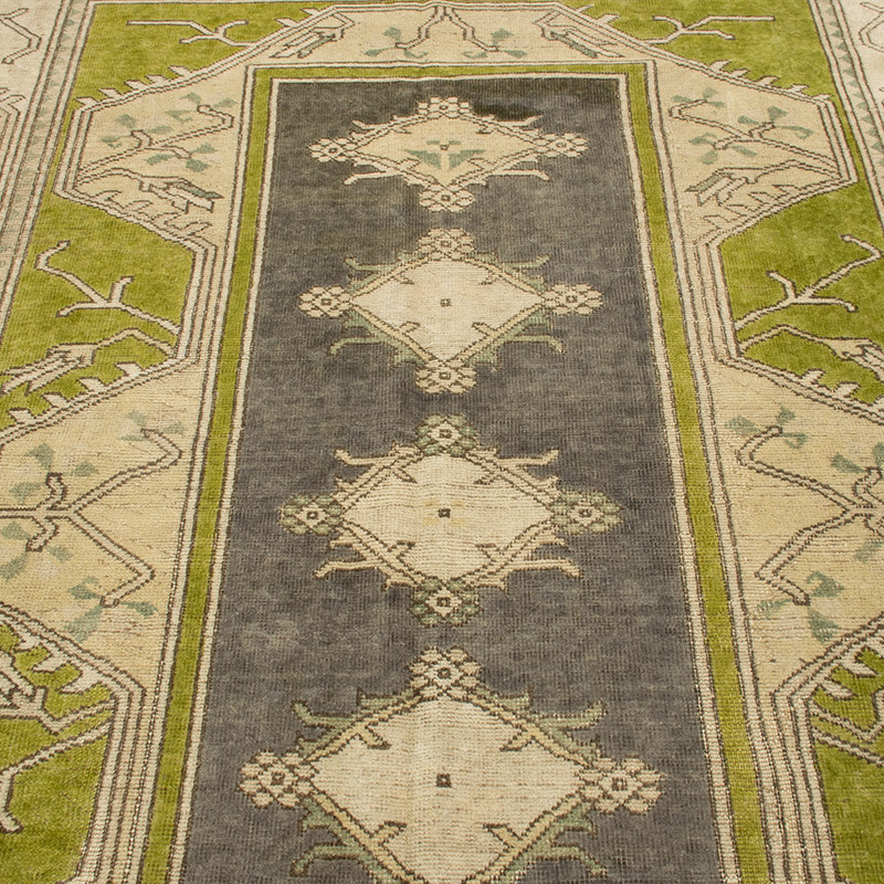 Alfombra Vintage Turca Anudada a Mano - 163 cm x 230 cm - K0092600