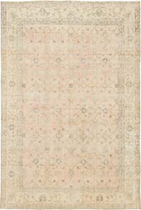 Vintage Turkish Hand-Knotted Rug - 6' 11" x 10'  (83" x 120")