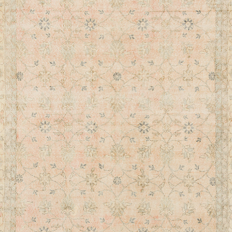 Vintage Turkish Hand-Knotted Rug - 6' 11" x 10'  (83" x 120") - K0092601