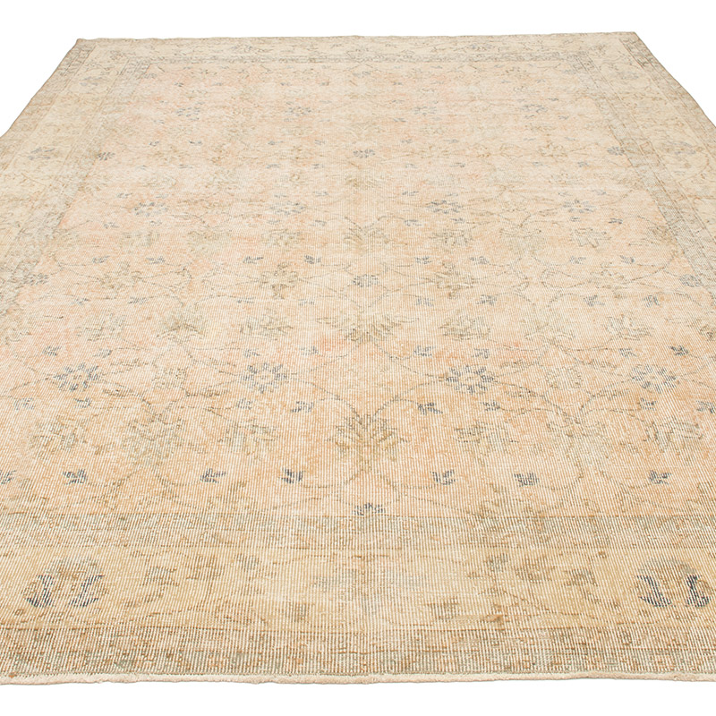 Vintage Turkish Hand-Knotted Rug - 6' 11" x 10'  (83" x 120") - K0092601