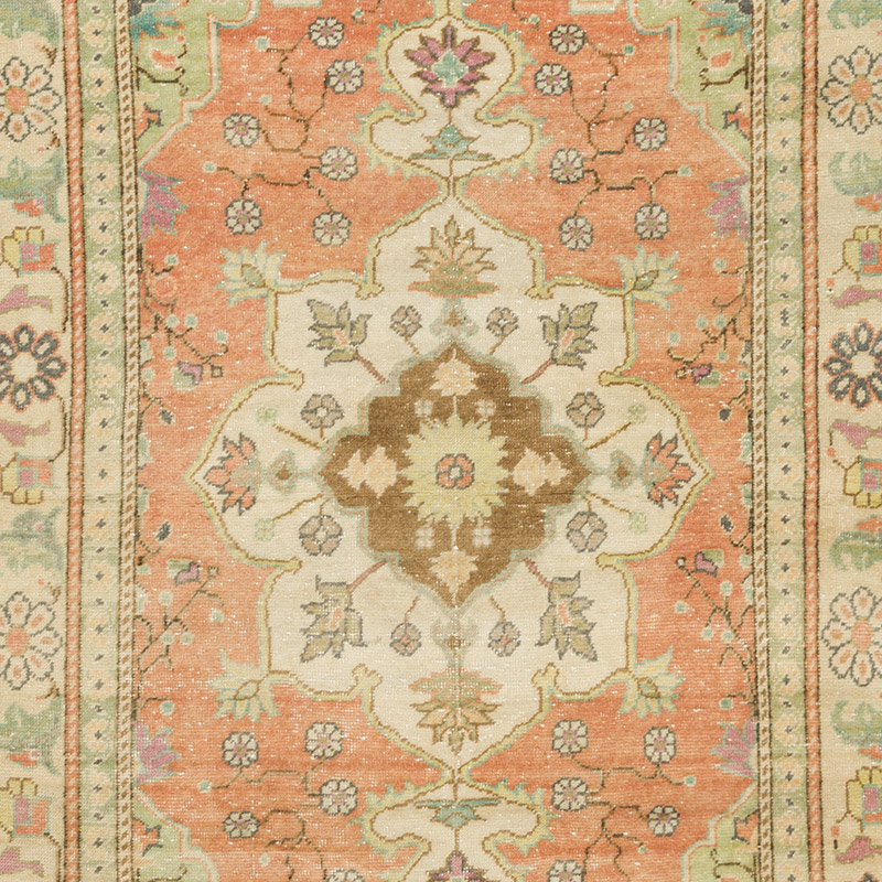 Vintage Turkish Hand-Knotted Rug - 3' 10" x 5' 10" (46" x 70") - K0092602
