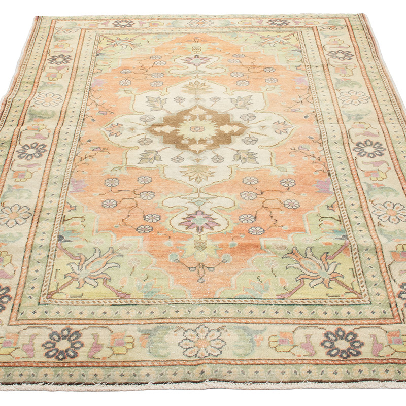 Vintage Turkish Hand-Knotted Rug - 3' 10" x 5' 10" (46" x 70") - K0092602