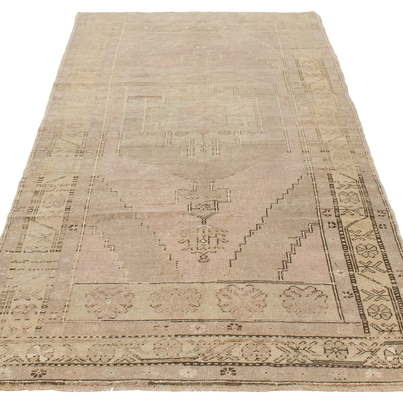 Vintage Turkish Hand-Knotted Rug - 3' 5" x 7' 9" (41" x 93") - K0092604