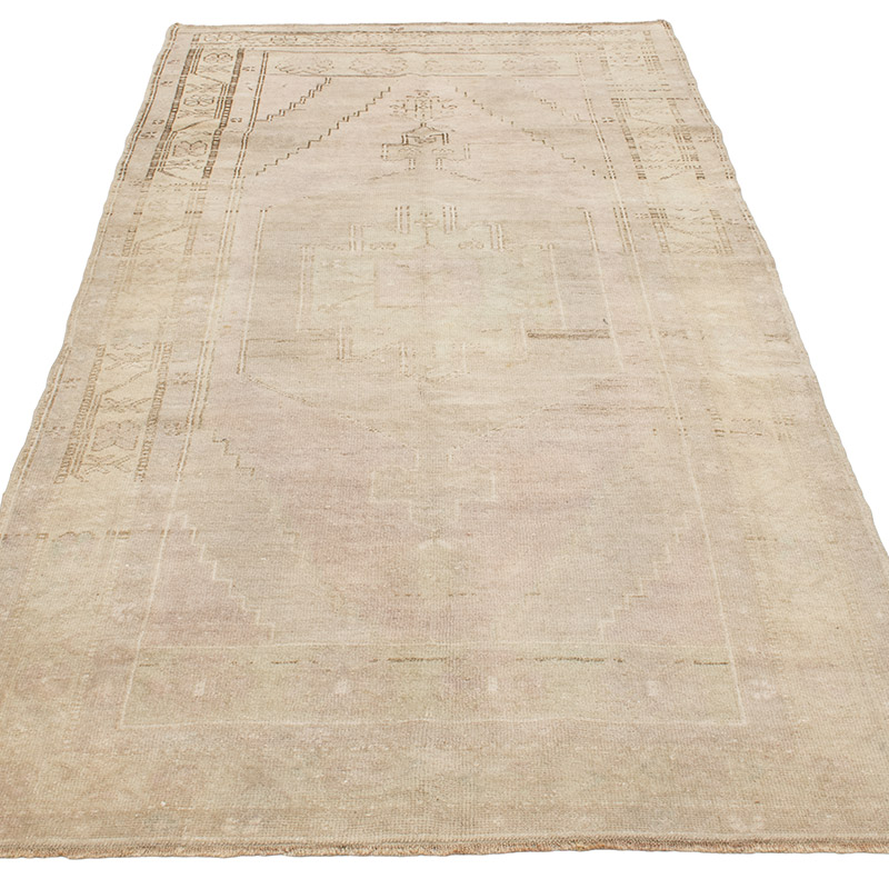 Vintage Turkish Hand-Knotted Rug - 3' 5" x 7' 9" (41" x 93") - K0092604