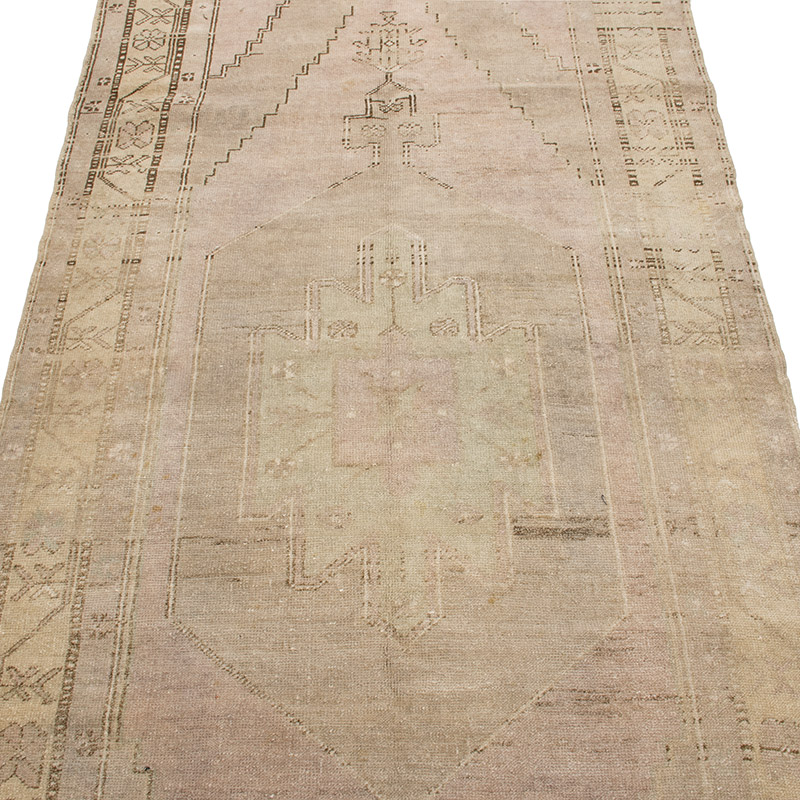 Vintage Turkish Hand-Knotted Rug - 3' 5" x 7' 9" (41" x 93") - K0092604
