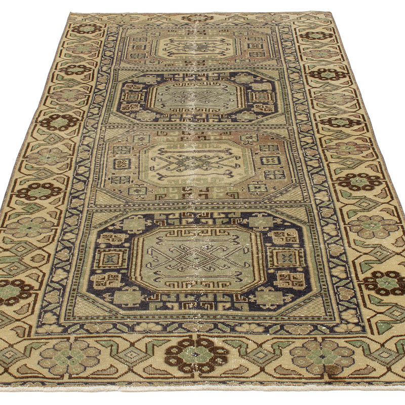 Vintage Turkish Hand-Knotted Rug - 3'  x 6'  (36" x 72") - K0092605