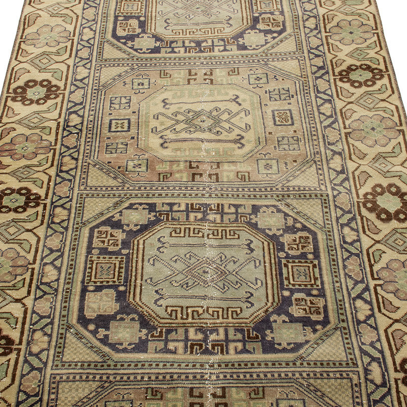 Vintage Turkish Hand-Knotted Rug - 3'  x 6'  (36" x 72") - K0092605