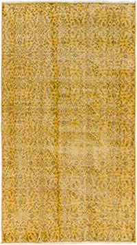 Over-dyed Vintage Hand-Knotted Turkish Rug - 3' 9" x 6' 9" (45" x 81")