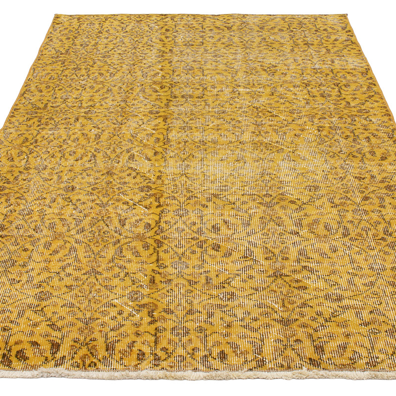 Over-dyed Vintage Hand-Knotted Turkish Rug - 3' 9" x 6' 9" (45" x 81") - K0092606