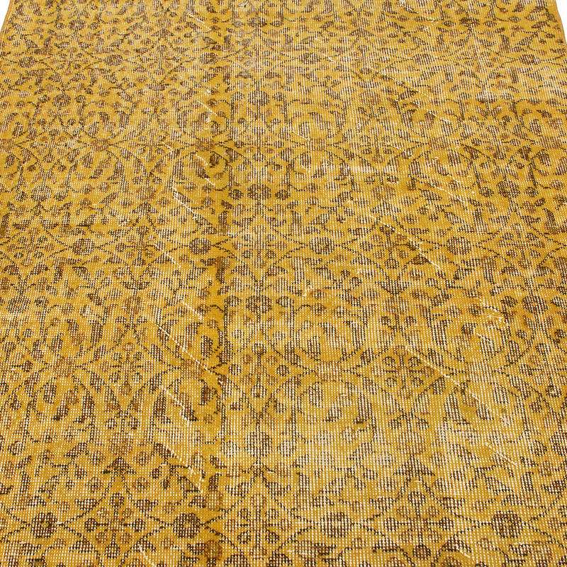 Over-dyed Vintage Hand-Knotted Turkish Rug - 3' 9" x 6' 9" (45" x 81") - K0092606