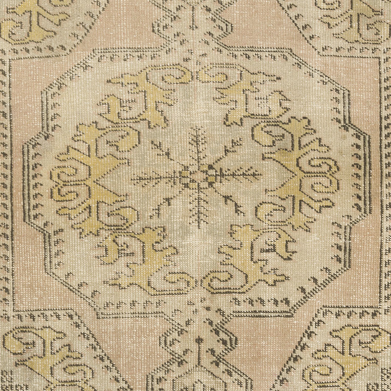 Alfombra Vintage Turca Anudada a Mano - 132 cm x 194 cm - K0092607