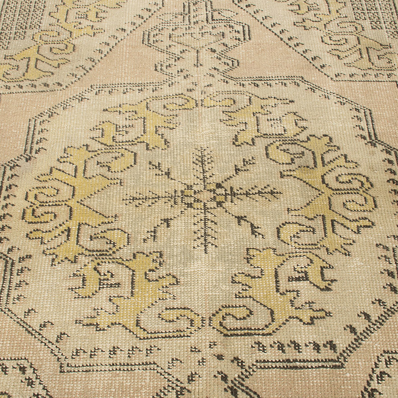 Alfombra Vintage Turca Anudada a Mano - 132 cm x 194 cm - K0092607
