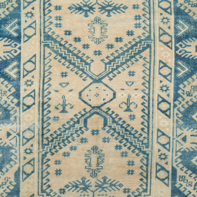 Vintage Turkish Hand-Knotted Rug - 4' 3" x 7'  (51" x 84") - K0092608