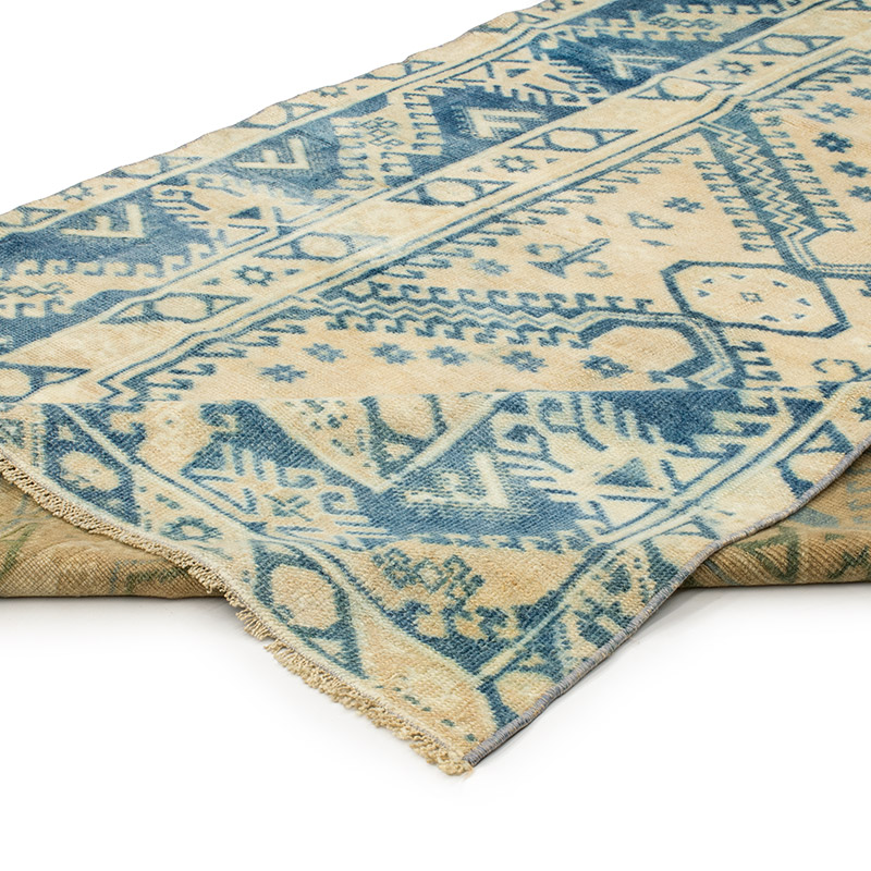 Vintage Turkish Hand-Knotted Rug - 4' 3" x 7'  (51" x 84") - K0092608