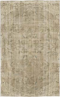 Vintage Turkish Hand-Knotted Rug - 4' 9" x 7' 8" (57" x 92")