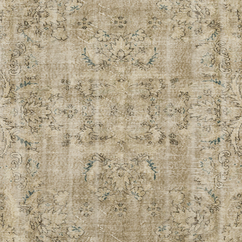 Vintage Turkish Hand-Knotted Rug - 4' 9" x 7' 8" (57" x 92") - K0092609