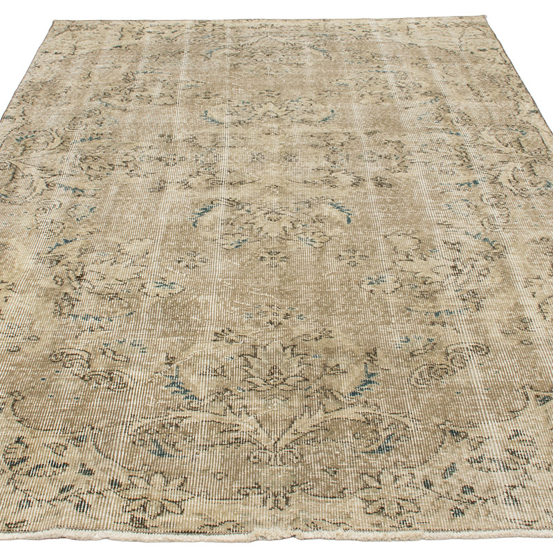 Vintage Turkish Hand-Knotted Rug - 4' 9" x 7' 8" (57" x 92") - K0092609