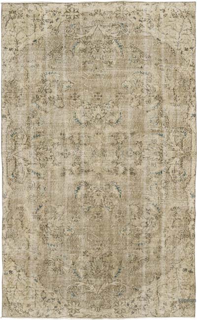 Vintage Turkish Hand-Knotted Rug - 4' 9" x 7' 8" (57" x 92")