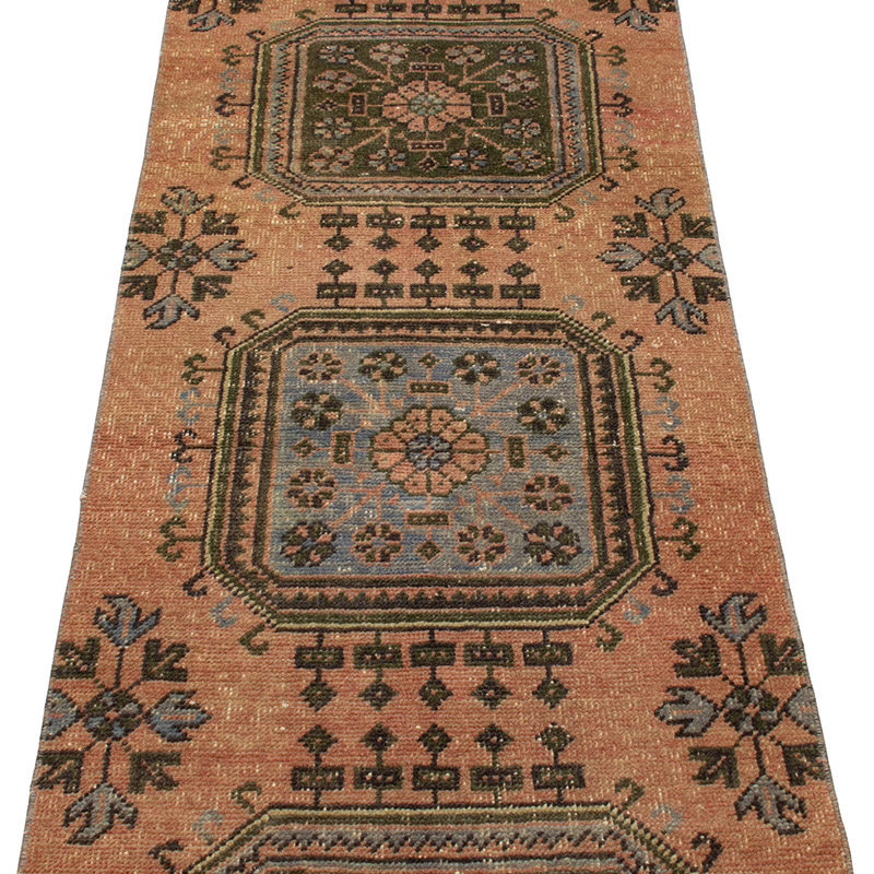 Vintage Turkish Hand-Knotted Runner - 2' 4" x 11' 4" (28" x 136") - K0092610