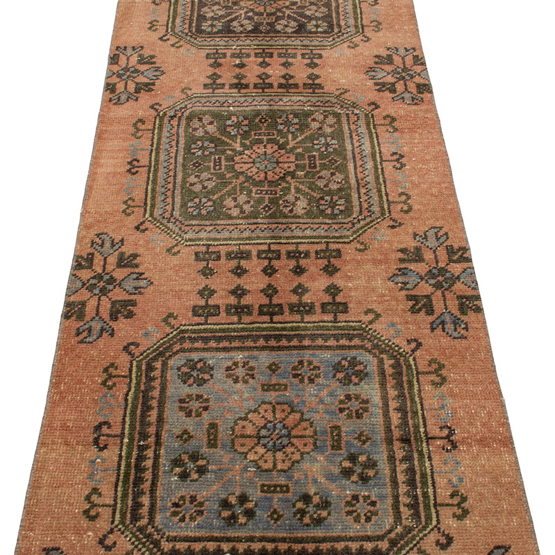 Vintage Turkish Hand-Knotted Runner - 2' 4" x 11' 4" (28" x 136") - K0092610